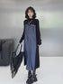 Denim Switching Dress